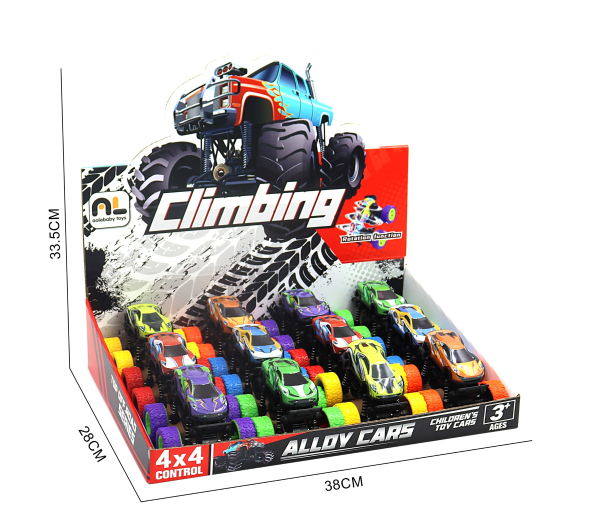Pack of 6, Climbing Monster Truck Alloy Cars, 4x4 Control, Children's Toy Vehicle Set, Ages 3+, Multi-Colour (Ref: 6525858104389)
