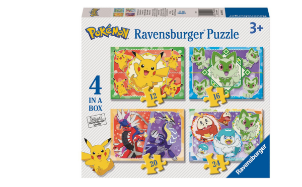 Pokemon 4 in a Box Puzzle (Ref: 4005555040262)