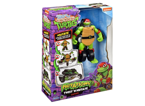 Tales of TMNT Twist n Mutate Figure - Raphael (Ref: 043377842927)