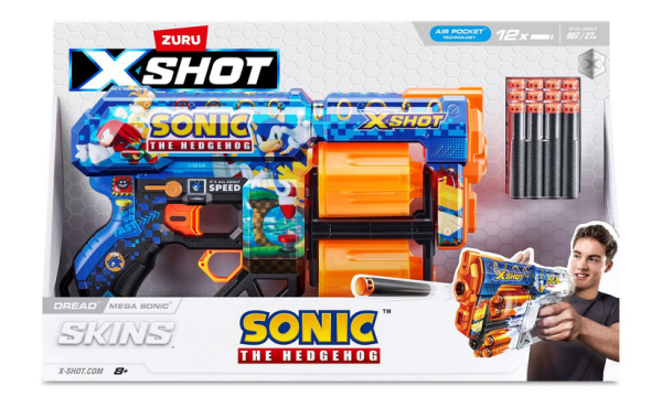 XShot Skins Dread Blaster - Mega Sonic Skin (12 Darts) (Ref: 193052057853)