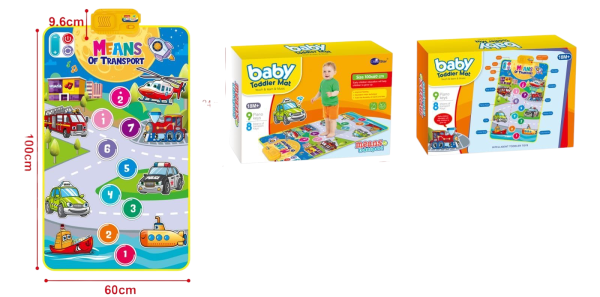 Baby Toddler Mat Transport Theme Educational Play Mat,  Ages 18+ Months (Ref: 8526635106167)