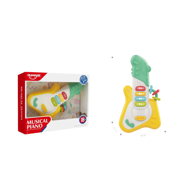 Huanger Musical Piano Toy for Early Education, Educational Music Learning Keyboard, 18+ Months (Ref: 7525666104211)