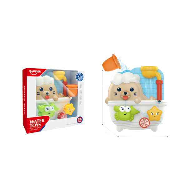 HUANGER Bath Toys Set, Interactive Waterfall with Animal Characters, Educational Bathtub Toy for Children (Ref: 7525666104341)