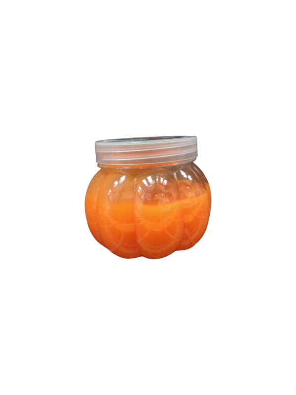Decorative Pumpkin-Shaped Glass Jar with Screw Lid, Orange slime (Ref: 056170355070)