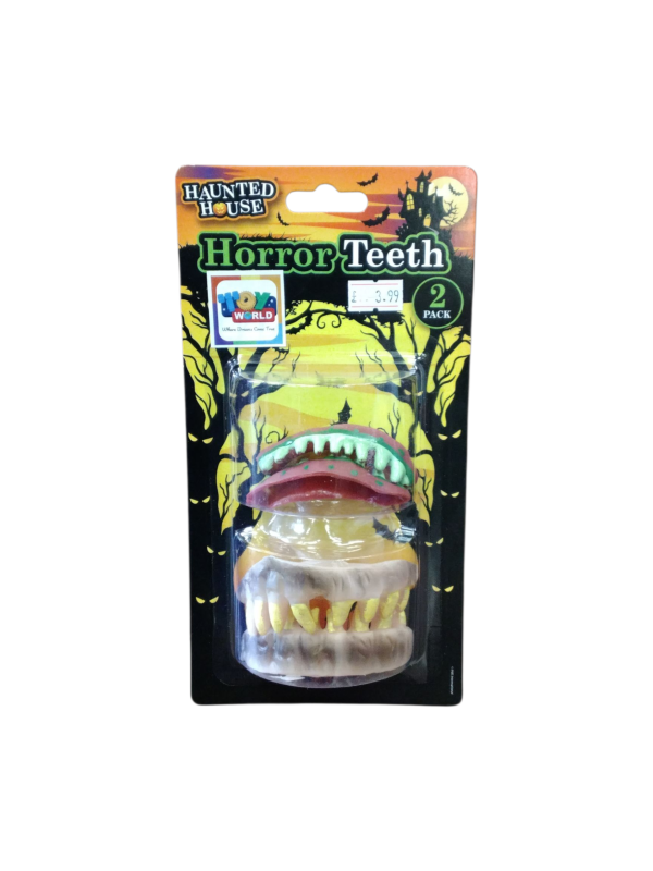 Haunted House Horror Teeth Halloween Costume Props, 2-Pack (Ref: 025572052610)