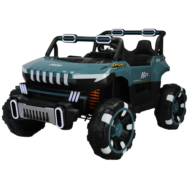 Kids Ride-On Electric Sport Jeep, 2-Seater Off-Road Vehicle, 12V7 Battery Powered with LED Light (Ref: 1187)