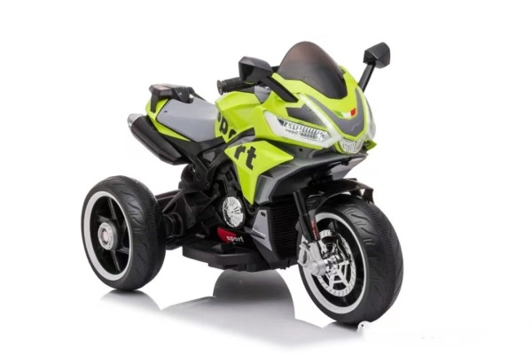 Kids Electric Motorcycle, 3-Wheel Sport Bike, Battery Powered Ride-On Toy, 12V4 Battery, Power Switch (Ref: 2310)