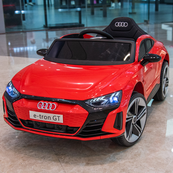 Audi e-tron GT Kids Electric Ride-On Car, Licensed Model with LED Lights, 6V4.5x2 Dual Battery, Available in Red and White (REf: EC0023)