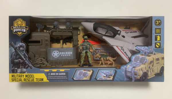 Soldier Force Military Model Special Rescue Team Playset with Combat Helicopter, Tank, Action Figures, Military Dog, 3+ Years (Ref: 7525666104570)