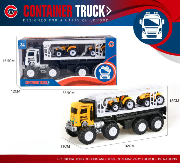 Container Truck Transport Vehicle Toy Set with Tractors, Kids Play Vehicle (Ref: 8526635106778)