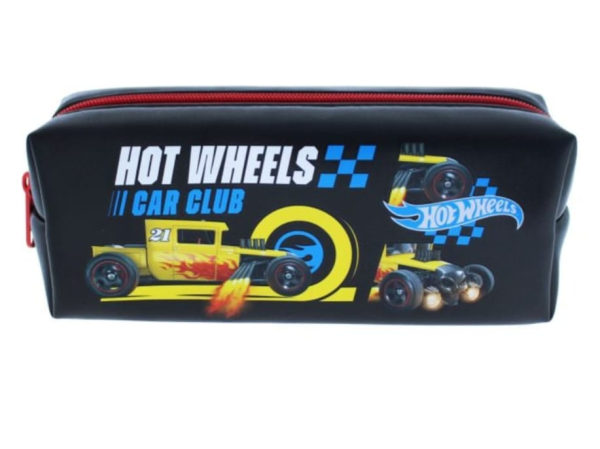 Hot Wheels Pencil Case, Black with Racing Design (Ref: 5055918663095) - Image 2