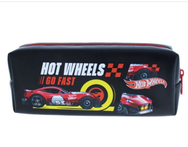 Hot Wheels Pencil Case, Black with Racing Design (Ref: 5055918663095) - Image 3