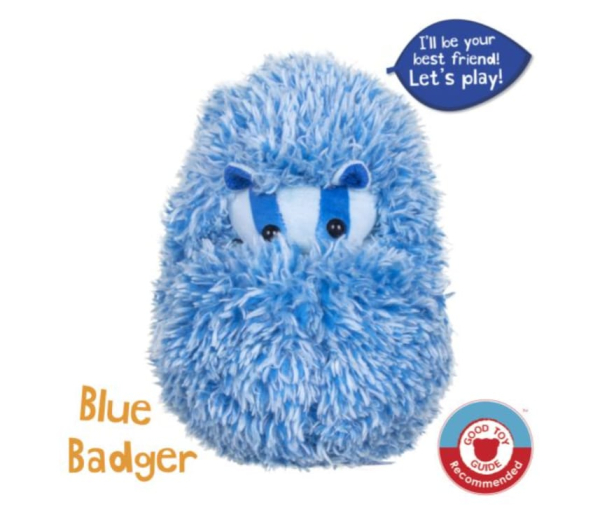 Curlimals Blue Badger Interactive Plush Toy, 50+ Sounds and Reactions (Ref: 5013197371001) - Image 3