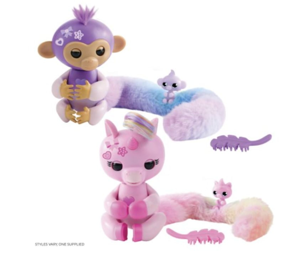 Fingerlings Snuggle Tails Interactive Plush Toy with Mini Bestie, 70+ Sounds and Reactions, Purple (Ref: 771171132417) - Image 2