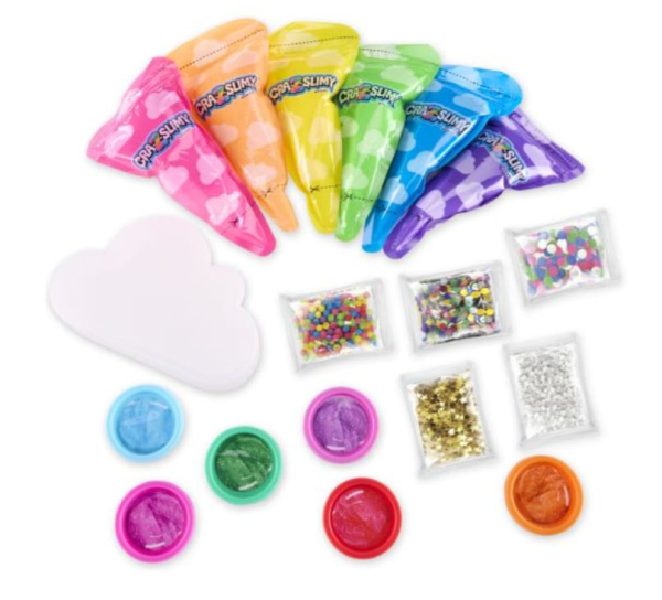 CraZyslimy Over the Rainbow Slime Creation Set, 12 Super Bright Colours, Cloud Container, Ages 6+ (Ref: 884920602403) - Image 2