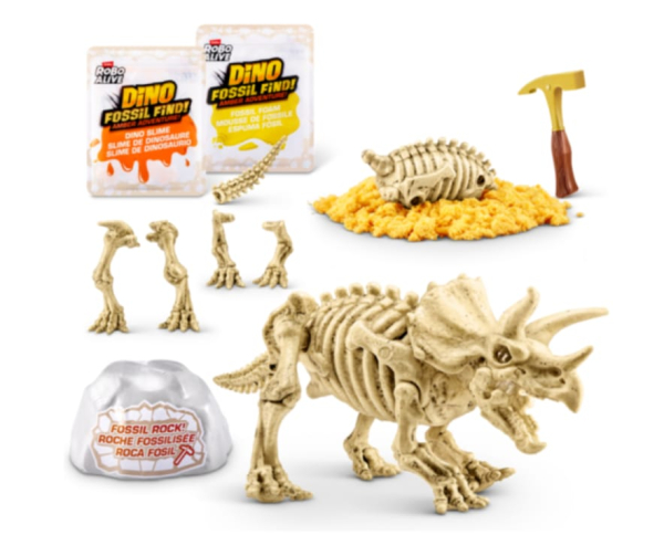 Robo Alive Dino Fossil Find Amber Adventure, Dinosaur Egg Excavation Kit with Slime and Sand (Ref: 193052079183 ) - Image 2