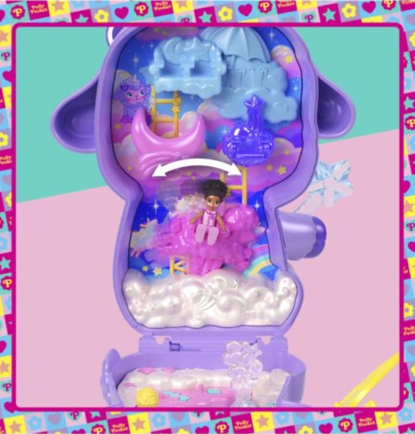 Polly Pocket Purple Pet Doll Set with Accessories, Fashion Playset for Ages 4+ (Ref: 194735267033) - Image 4
