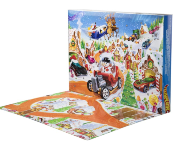 Hot Wheels Holiday Advent Calendar 2023, 24 Days of Surprises with 10 Exclusive Toy Cars (Ref: 194735267262 ) - Image 3