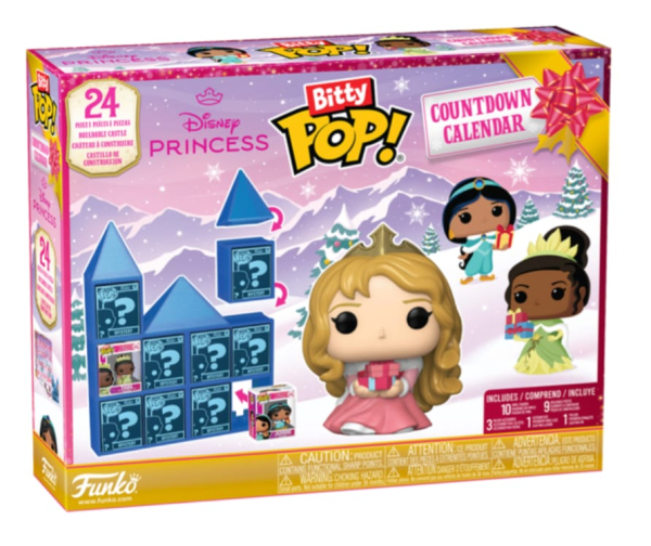 Disney Princess Funko Pop Bitty Advent Calendar, 24 Days Christmas Countdown Calendar (Ref: 889698870016 )