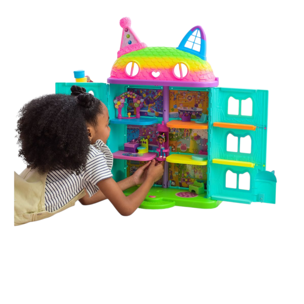 Gabby's Dollhouse Movie Meow-mazing Dollhouse Playset, 60 cm Tall, with Changing Cat Expressions and Multiple Play Areas (Ref: 681147088764) - Image 5