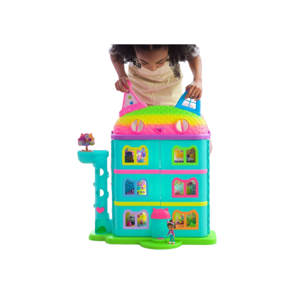 Gabby's Dollhouse Movie Meow-mazing Dollhouse Playset, 60 cm Tall, with Changing Cat Expressions and Multiple Play Areas (Ref: 681147088764) - Image 6
