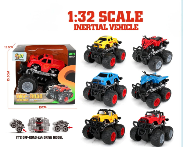 1:32 Scale Off-Road Monster Truck Toy, 4x4 Climbing Vehicle (Ref: 8526635106907)