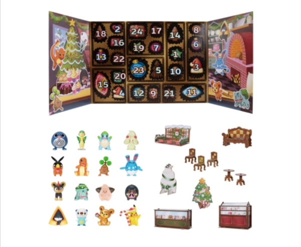 Pokemon Holiday Advent Calendar, 59 Pieces with Pikachu Design, Christmas Gift Set with Accessories (Ref: 191726756309) - Image 3