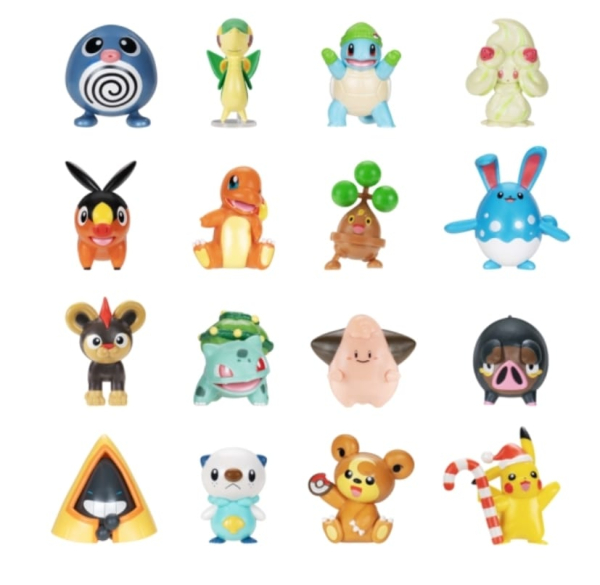 Pokemon Holiday Advent Calendar, 59 Pieces with Pikachu Design, Christmas Gift Set with Accessories (Ref: 191726756309) - Image 2
