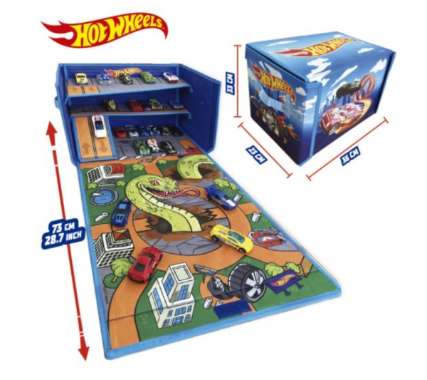 Hot Wheels Car Storage Box with Play Mat, 200+ Cars Capacity, 3-in-1 Foldable Design (Ref: 4893825032341) - Image 5