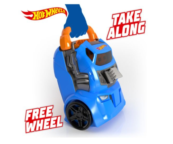 Hot Wheels Multi Launcher Case, Blue and Orange Storage Case with Race Track, Holds 20 Cars (Ref: 4893825032167) - Image 3