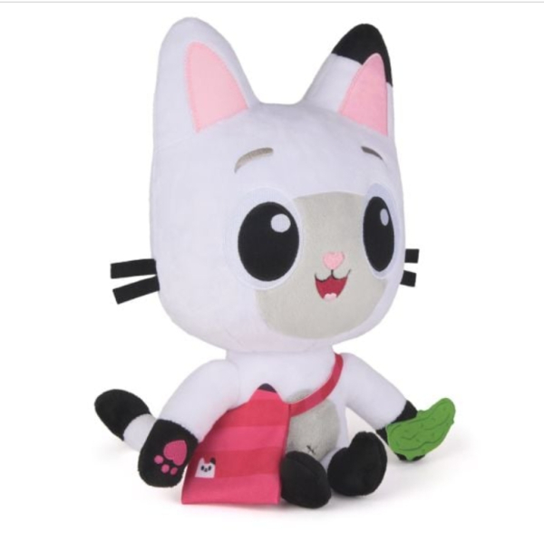 Gabby's Dollhouse Plush Cat, Interactive Pandy Paws Toy with Sound, White, 3+ Years (Ref: 681147076266) - Image 4