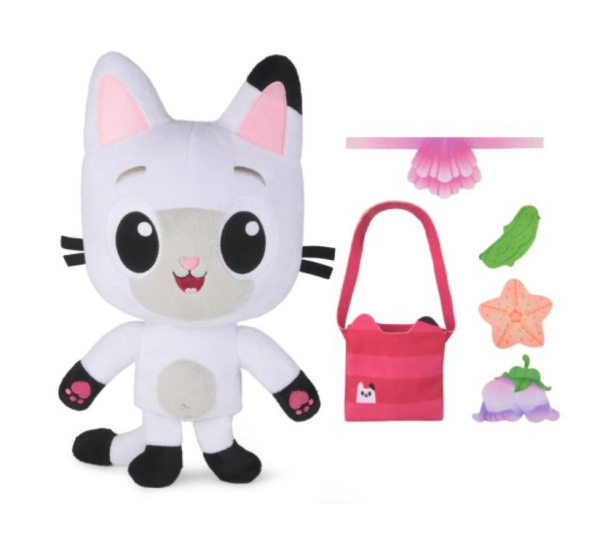 Gabby's Dollhouse Plush Cat, Interactive Pandy Paws Toy with Sound, White, 3+ Years (Ref: 681147076266) - Image 3